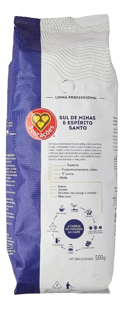 Café 3 Corações em Grãos